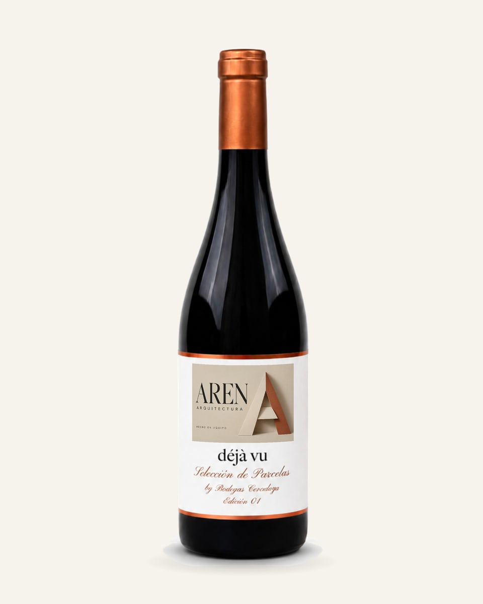 Botella Déjà Vu con un diseño de ejemplo para el equipo